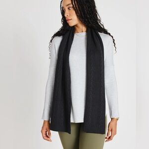 Kit & Ace Cableknit Merino Scarf in Cove Grey